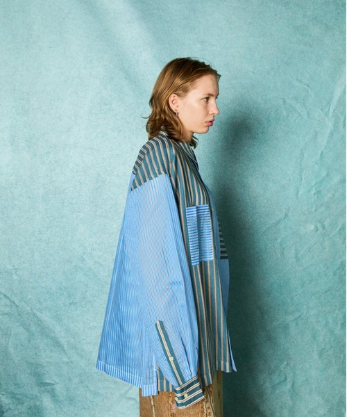 TAUPE(トープ)の「TAUPE/トープ/STRIPE LOOSE SHIRTS(Tシャツ/カットソー・メンズ・その他18/ブラック・2/1)」の10枚目の写真