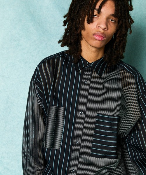 TAUPE(トープ)の「TAUPE/トープ/STRIPE LOOSE SHIRTS(Tシャツ/カットソー・メンズ・その他18/ブラック・2/1)」の13枚目の写真