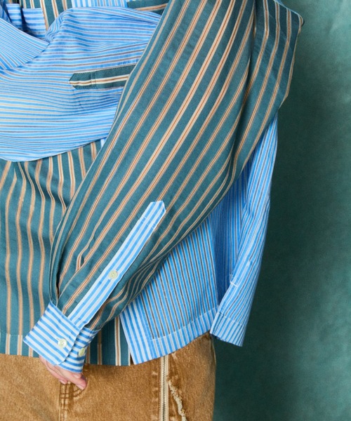 TAUPE(トープ)の「TAUPE/トープ/STRIPE LOOSE SHIRTS(Tシャツ/カットソー・メンズ・その他18/ブラック・2/1)」の14枚目の写真