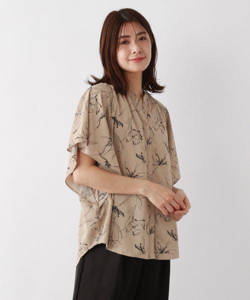 FOUND GOOD（ファウンドグッド）の「コタットスキッパーBL/SS（シャツ/ブラウス・レディース・ベージュ/ブルー系/ネイビー/ブルー系5/アイボリー/ブラック・L/S/M）」の7枚目の写真