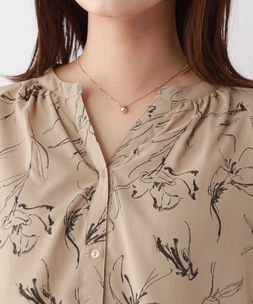 FOUND GOOD（ファウンドグッド）の「コタットスキッパーBL/SS（シャツ/ブラウス・レディース・ベージュ/ブルー系/ネイビー/ブルー系5/アイボリー/ブラック・L/S/M）」の13枚目の写真