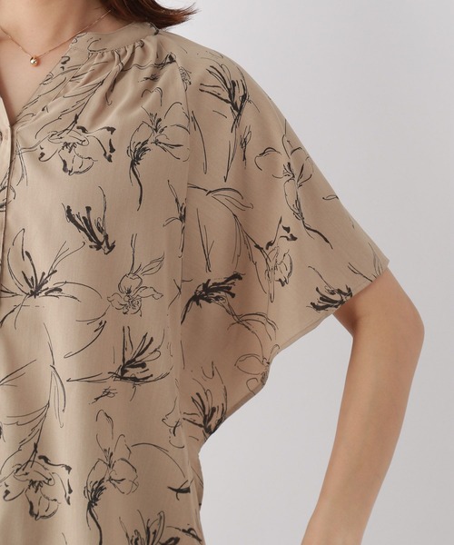 FOUND GOOD（ファウンドグッド）の「コタットスキッパーBL/SS（シャツ/ブラウス・レディース・ベージュ/ブルー系/ネイビー/ブルー系5/アイボリー/ブラック・L/S/M）」の14枚目の写真