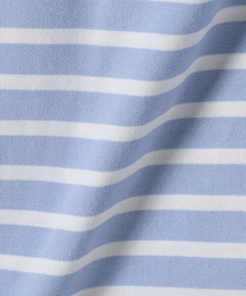 ORCIVAL(オーシバル)の「ORCIVAL:〈手洗い可能〉マリンボーダー ボックス ショートスリーブ TEE(Tシャツ/カットソー・レディース・イエロー/ラベンダー/ブルー・ONE SIZE)」の9枚目の写真