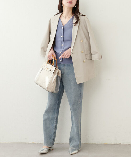 natural couture（ナチュラルクチュール）の「BIGパールノースリニット（ニット/セーター・レディース・ミント/ピンク/ブルー/アイボリー/ブラック・FREE）」の16枚目の写真