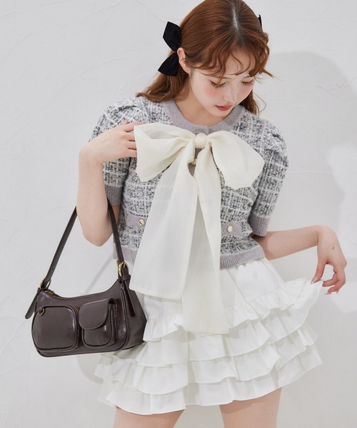 one after another NICE CLAUP(ワンアフターアナザーナイスクラップ)の「ティアードフリルミニスカート(スカート・レディース・オフホワイト/ホワイト系その他/ホワイト系その他2・FREE)」の12枚目の写真
