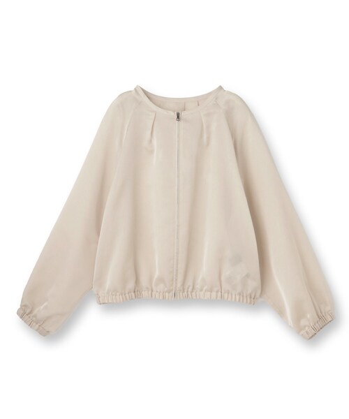 UNTITLED（アンタイトル）の「【トレンド/洗える/軽い】シアーブルゾン（ブルゾン・レディース・ダークブラウン/チャコールグレー/ライトベージュ・00/01/02/03/04/44/48/50）」の6枚目の写真