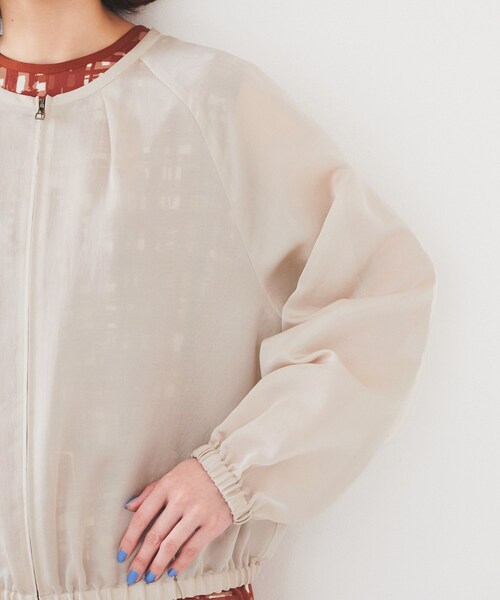 セール】【トレンド/洗える/軽い】シアーブルゾン（ブルゾン