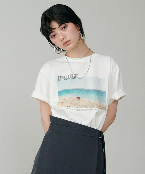 LARUTA(ラルータ)の「【LARUTA】ロゴ×photoT〈サスティナブル企画〉(Tシャツ/カットソー・レディース・その他1/その他2/その他3・FREE)」の2枚目の写真