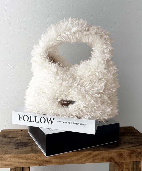 MILKのふわふわプードルバック　ヴィンテージ　レア MILK プードルモチーフ ボストンバッグ - メルカリ