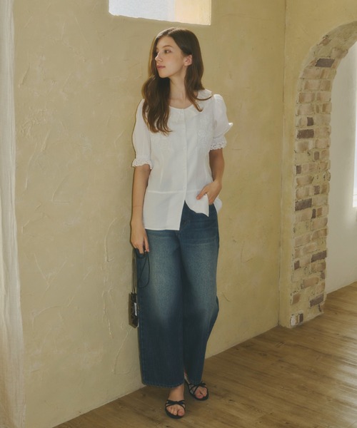 パンツ Curve Denim Pants curve denim pants/2color/2size（setup対応） | F A S