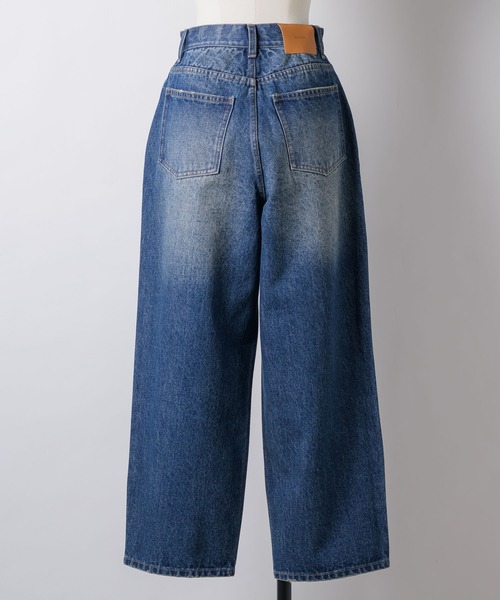 GIUNON(ジウノン)の「wide curve denim pants / ワイドカーブデニムパンツ(デニムパンツ・レディース・ブルー・0/1)」の20枚目の写真