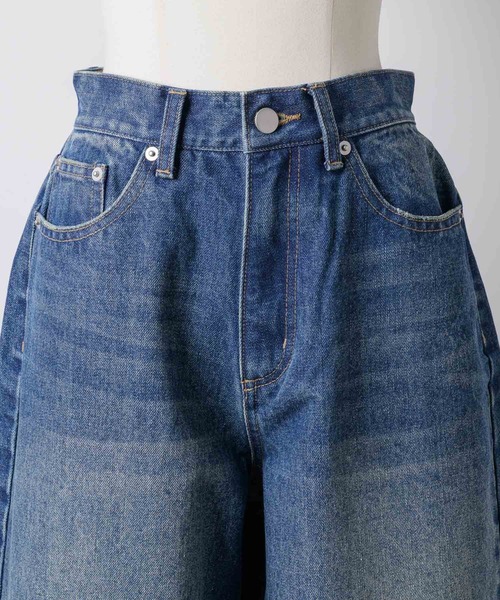 GIUNON(ジウノン)の「wide curve denim pants / ワイドカーブデニムパンツ(デニムパンツ・レディース・ブルー・0/1)」の21枚目の写真