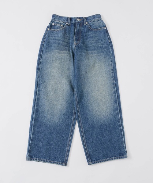 セール】wide curve denim pants / ワイドカーブデニムパンツ（デニム