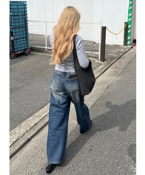 wide curve denim pants / ワイドカーブデニムパンツ（デニムパンツ