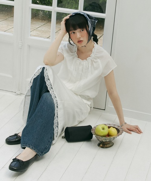 wide curve denim pants / ワイドカーブデニムパンツ（デニム