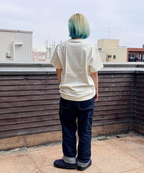 SNOOPY×OLD BETTY'S(スヌーピーカケルオールドベティーズ)の「スヌーピー【SNOOPY】organic cotton T-shirts(SURFIN)(Tシャツ/カットソー・レディース・ダークネイビー/ブラック/オフホワイト/ベージュ系その他・M/XL/L)」の8枚目の写真