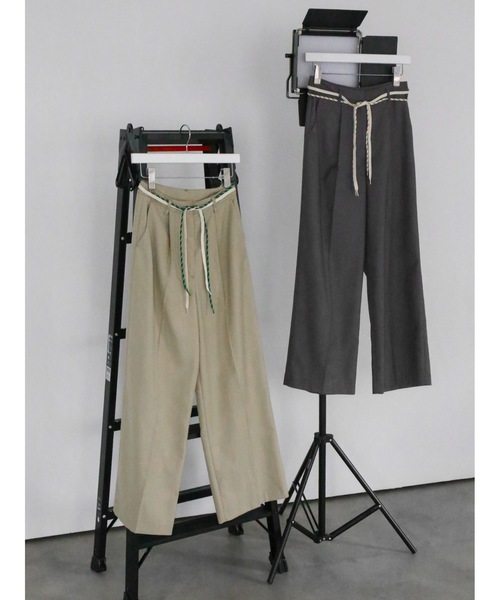 Katrin TOKYO（カトリーントーキョー）の「W cord straight slacks（スラックス・レディース・グレー/ベージュ・XS/S/M/S-Short）」の5枚目の写真