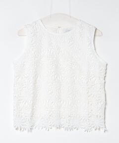 ＜conte＞テープヤーン ノースリーブニット UNITED ARROWS｜<conte>テープヤーン ノースリーブニット