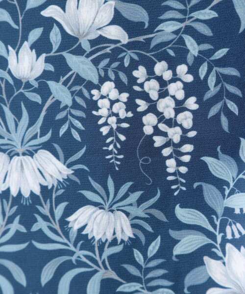 LAURA ASHLEY(ローラアシュレイ)の「【WEB限定/M~LL3サイズ/ジャージ素材】パルテール柄 ワンピース(ワンピース・レディース・ネイビー系6・42/40/38)」の12枚目の写真