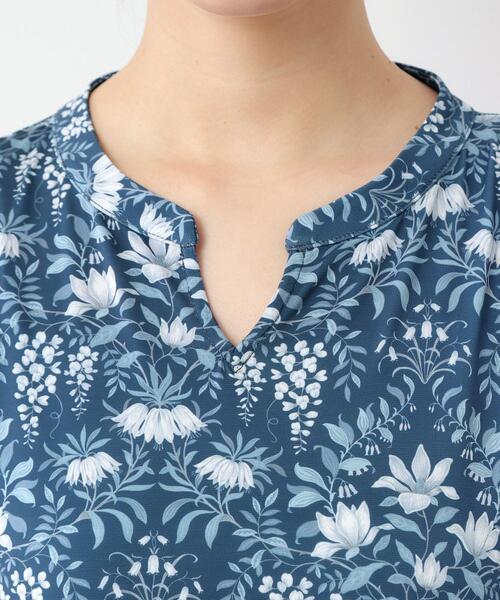 LAURA ASHLEY(ローラアシュレイ)の「【WEB限定/M~LL3サイズ/ジャージ素材】パルテール柄 ワンピース(ワンピース・レディース・ネイビー系6・42/40/38)」の16枚目の写真