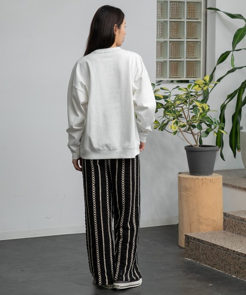 AMERICAN RAG CIE(アメリカンラグシー)の「ラメレースパンツ(その他パンツ・レディース・オフホワイト/ブラック・FREE)」の14枚目の写真