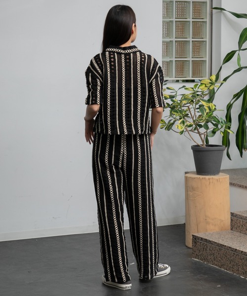 AMERICAN RAG CIE(アメリカンラグシー)の「ラメレースパンツ(その他パンツ・レディース・オフホワイト/ブラック・FREE)」の17枚目の写真