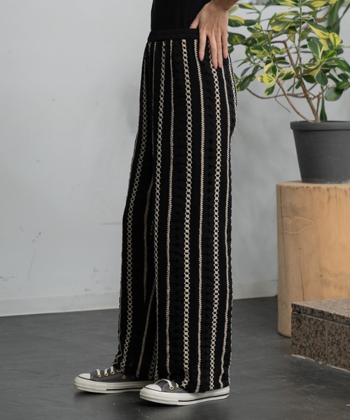 AMERICAN RAG CIE(アメリカンラグシー)の「ラメレースパンツ(その他パンツ・レディース・オフホワイト/ブラック・FREE)」の19枚目の写真