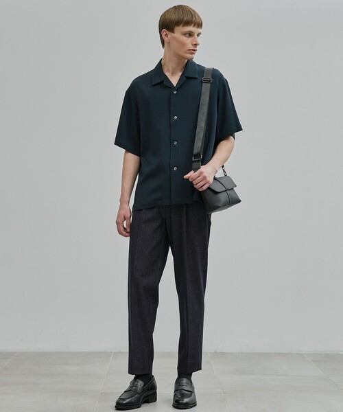 UNITED TOKYO（ユナイテッドトウキョウ）の「COLD DRY PLEATS オープンカラーシャツ（シャツ/ブラウス・メンズ・オリーブ/ブラック/ダークグレー/オフホワイト・1/2）」の8枚目の写真