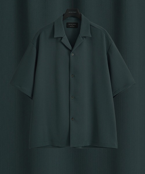 セール】COLD DRY PLEATS オープンカラーシャツ（シャツ/ブラウス