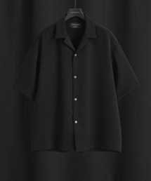 【残りわずか】COLD DRY PLEATS オープンカラーシャツ　｜夏服/接触冷感/肌離れ/通気性