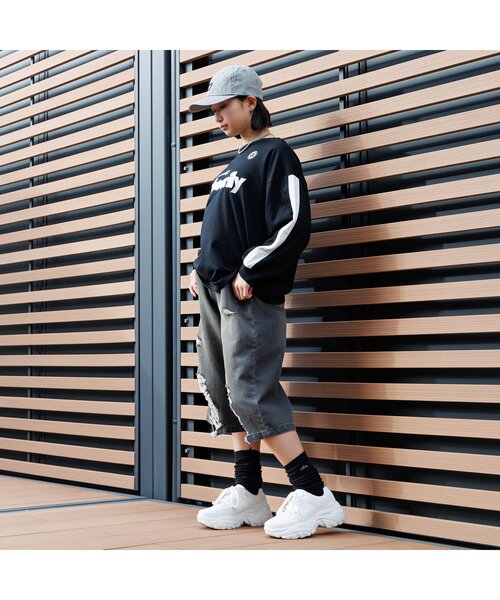 algy(アルジー)の「UVカットロンT(Tシャツ/カットソー・キッズ・ブラック/オフホワイト/グレー・XX-SMALL/X-SMALL/MEDIUM/SMALL)」の13枚目の写真