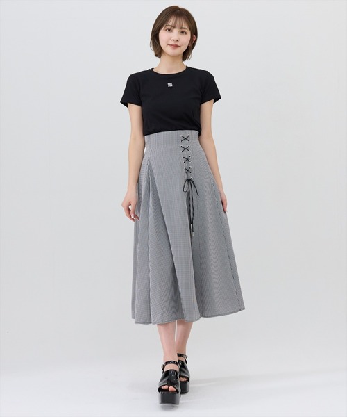 REDYAZEL（レディアゼル）の「REDYAZEL刺繍Ｔシャツ（Tシャツ/カットソー・レディース・オフホワイト/ブラック・FREE）」の11枚目の写真