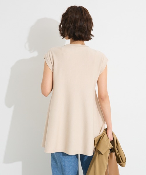 CRAFT STANDARD BOUTIQUE（クラフトスタンダードブティック）の「洗える/UVカット/毛玉軽減 ファンクショナルニットノースリーブフレアプルオーバー◆（ニット/セーター・レディース・ブラウン/パープル/ブラック/ライトベージュ・FREE）」の15枚目の写真