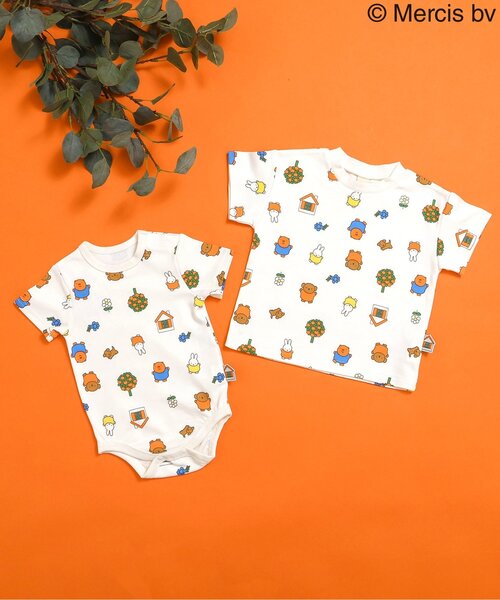 Miffy（ ミッフィー）の「【リンク】Dick Bruna バラエティTシャツ（Tシャツ/カットソー・キッズ・ブルー/オフホワイト/レインボー/イエロー・80/90/100/110/120/130）」の8枚目の写真