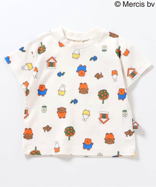 Miffy（ ミッフィー）の「【リンク】Dick Bruna バラエティTシャツ（Tシャツ/カットソー・キッズ・ブルー/オフホワイト/レインボー/イエロー・80/90/100/110/120/130）」の13枚目の写真