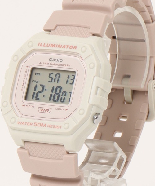 CASIO(カシオ)の「CASIO カシオ/ スクエア デジタル腕時計 5気圧防水 腕時計 LEDバックライト メンズ レディース //// Wシリーズ(デジタル腕時計・メンズ・ブラック×シルバー/ブラック×ゴールド/グリーン/グレー/ホワイト/ブラック/ブルー/ピンクベージュ/ピンク/ブラック×カーキ/ブラック×ブラック/ネイビー/カモフラージュ・FREE)」の12枚目の写真