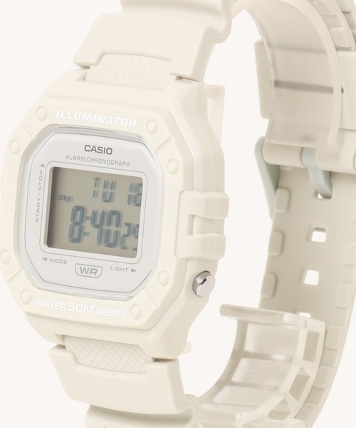 CASIO(カシオ)の「CASIO カシオ/ スクエア デジタル腕時計 5気圧防水 腕時計 LEDバックライト メンズ レディース //// Wシリーズ(デジタル腕時計・メンズ・ブラック×シルバー/ブラック×ゴールド/グリーン/グレー/ホワイト/ブラック/ブルー/ピンクベージュ/ピンク/ブラック×カーキ/ブラック×ブラック/ネイビー/カモフラージュ・FREE)」の2枚目の写真