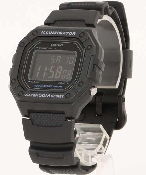 CASIO カシオ/ デジタル 樹脂ベルト 日常生活防水 腕時計 //// W