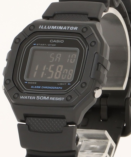 CASIO(カシオ)の「CASIO カシオ/ スクエア デジタル腕時計 5気圧防水 腕時計 LEDバックライト メンズ レディース //// Wシリーズ(デジタル腕時計・メンズ・ブラック×シルバー/ブラック×ゴールド/グリーン/グレー/ホワイト/ブラック/ブルー/ピンクベージュ/ピンク/ブラック×カーキ/ブラック×ブラック/ネイビー/カモフラージュ・FREE)」の18枚目の写真