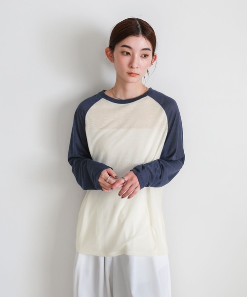 roku /ラグランTシャツ/シアー シアーラグランTシャツ（Tシャツ/カットソー）｜Spick & Span