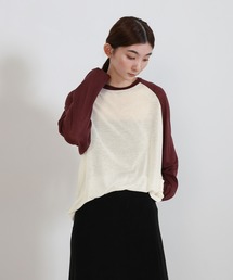 select MOCA | シアーラグランロングスリーブTシャツ(Tシャツ/カットソー)