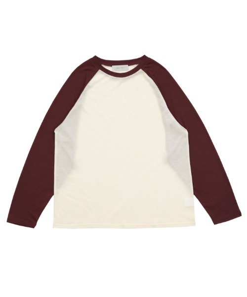 select MOCA(セレクトモカ)の「シアーラグランロングスリーブTシャツ(Tシャツ/カットソー・レディース・ボルドー/ブラック/グレー/オフホワイト/ネイビー/カーキ・FREE)」の17枚目の写真