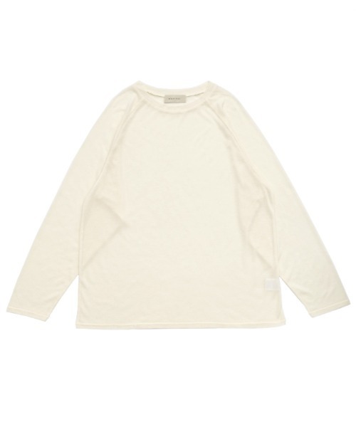 select MOCA(セレクトモカ)の「シアーラグランロングスリーブTシャツ(Tシャツ/カットソー・レディース・ボルドー/ブラック/グレー/オフホワイト/ネイビー/カーキ・FREE)」の18枚目の写真