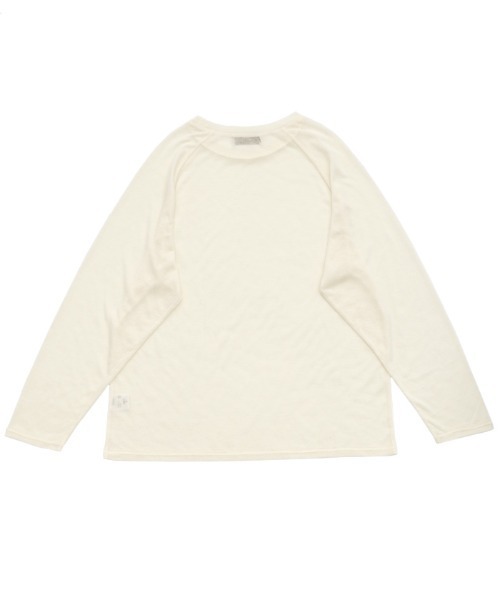 select MOCA(セレクトモカ)の「シアーラグランロングスリーブTシャツ(Tシャツ/カットソー・レディース・ボルドー/ブラック/グレー/オフホワイト/ネイビー/カーキ・FREE)」の20枚目の写真