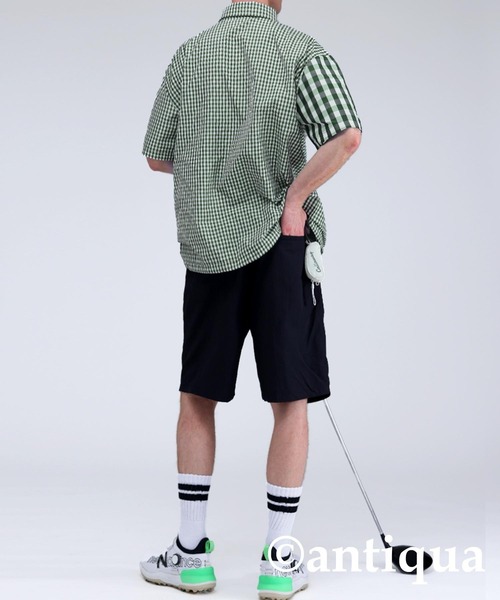 antiqua(アンティカ)の「【STCH】ミックスチェックシャツ(シャツ/ブラウス・レディース・ネイビー/グリーン/ブラック・ML/LXL)」の16枚目の写真