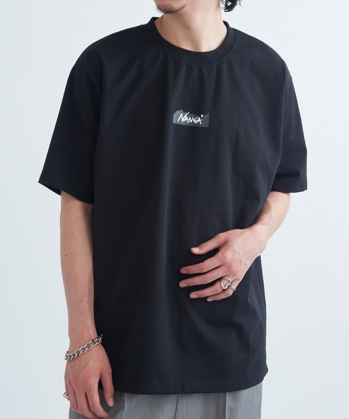 NANGA(ナンガ)の「【NANGA】ECO HYBRID MT LOGO TEE(Tシャツ/カットソー・メンズ・グレー/ブラック/ホワイト・S/M/L/XL)」の5枚目の写真