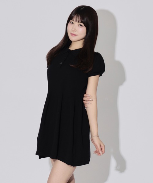 Balloon Polo Mini Dress / バルーンポロミニワンピース（ワンピース