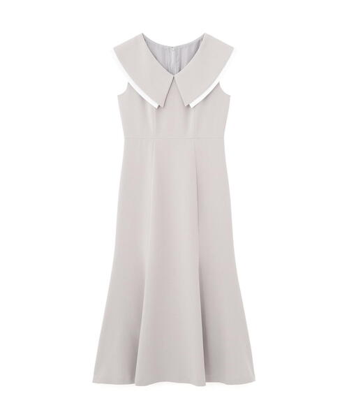 PROPORTION BODY DRESSING（プロポーションボディドレッシング）の「ビッグカラーマーメイドワンピース / 1215140605（ワンピース・レディース・グレー/ブラック・SMALL/MEDIUM）」の7枚目の写真