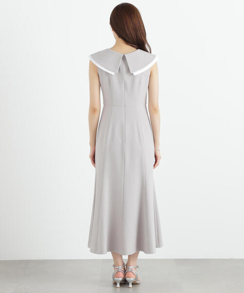 PROPORTION BODY DRESSING（プロポーションボディドレッシング）の「ビッグカラーマーメイドワンピース / 1215140605（ワンピース・レディース・グレー/ブラック・SMALL/MEDIUM）」の12枚目の写真