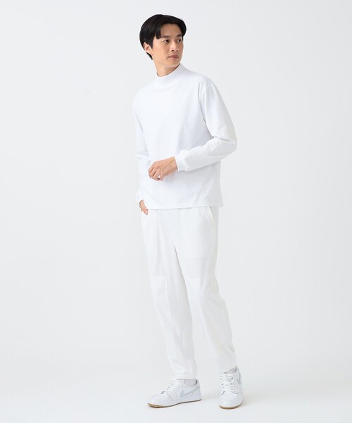 BEAMS GOLF(ビームスゴルフ)の「B.G.THREE / ALL-TIME プライムフレックス 天竺 モックネックシャツ【STRETCH】(Tシャツ/カットソー・メンズ・ブラック/ホワイト・X-LARGE/LARGE/MEDIUM)」の3枚目の写真